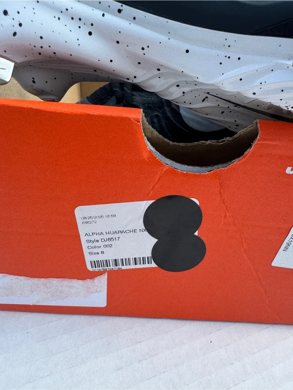 Nike Alpha Huarache Men’s 8 New Damaged Box